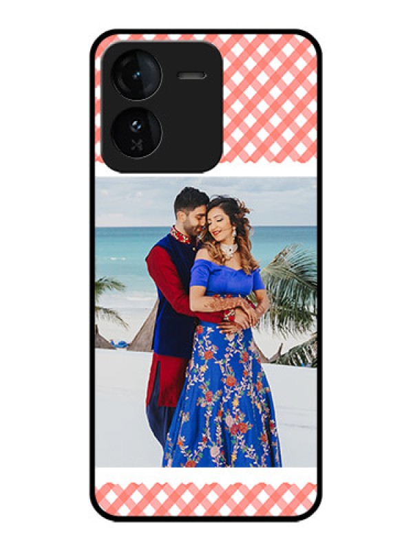 Custom iQOO Z9 5G Custom Glass Phone CasePink Pattern Design