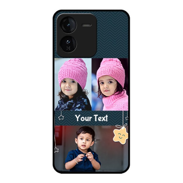iQOO Z9 5G Custom Glass Phone CaseHanging Stars Design