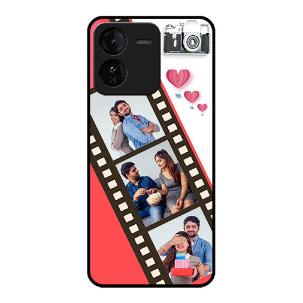 iQOO Z9 5G Custom Glass Phone Case3 Image Holder With Film Reel iQOO Z9 5G Custom Glass Phone Case3 Image Holder With Film Reel