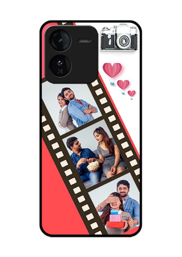 iQOO Z9 5G Custom Glass Phone Case3 Image Holder With Film Reel