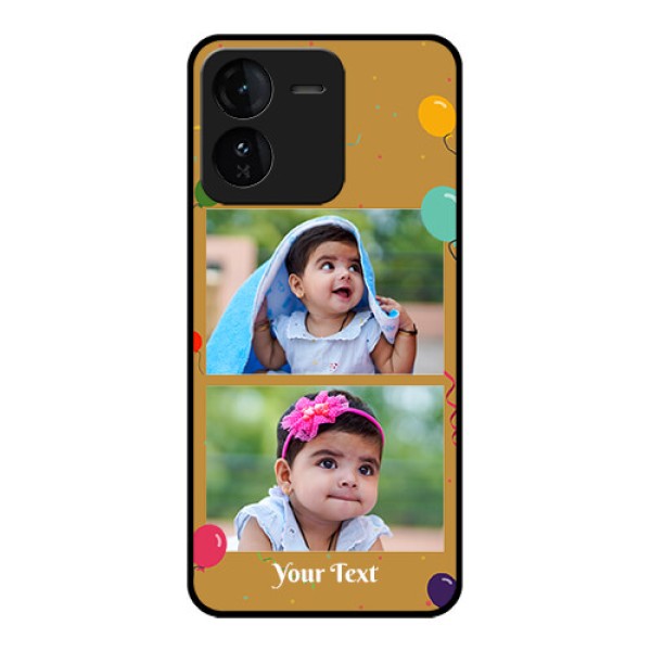 iQOO Z9 5G Custom Glass Phone CaseImage Holder With Birthday Celebrations Design iQOO Z9 5G Custom Glass Phone CaseImage Holder With Birthday Celebrations Design