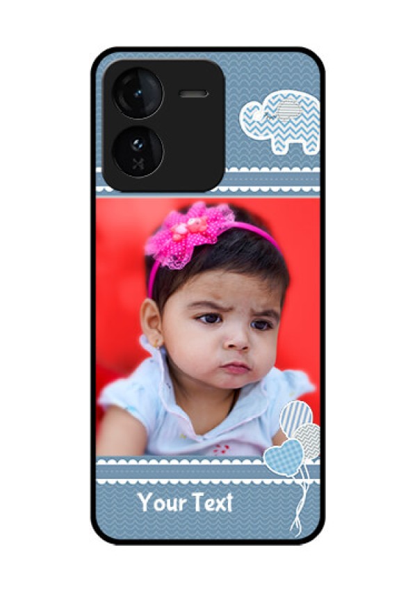 iQOO Z9 5G Custom Glass Phone CaseWith Kids Pattern Design