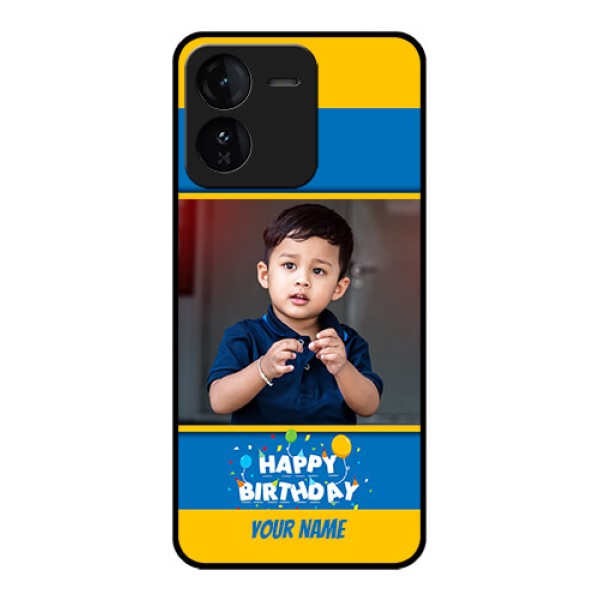 iQOO Z9 5G Custom Glass Phone CaseBirthday Wishes Design