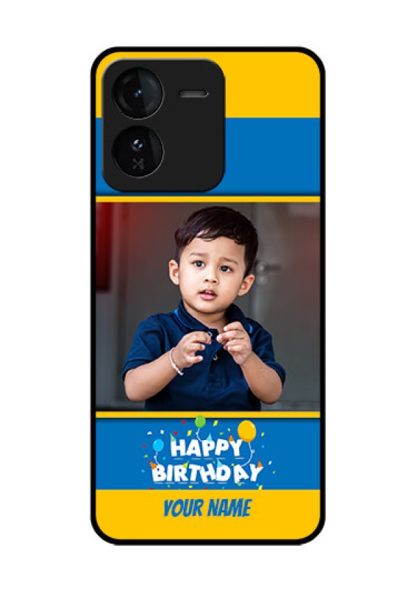 iQOO Z9 5G Custom Glass Phone CaseBirthday Wishes Design