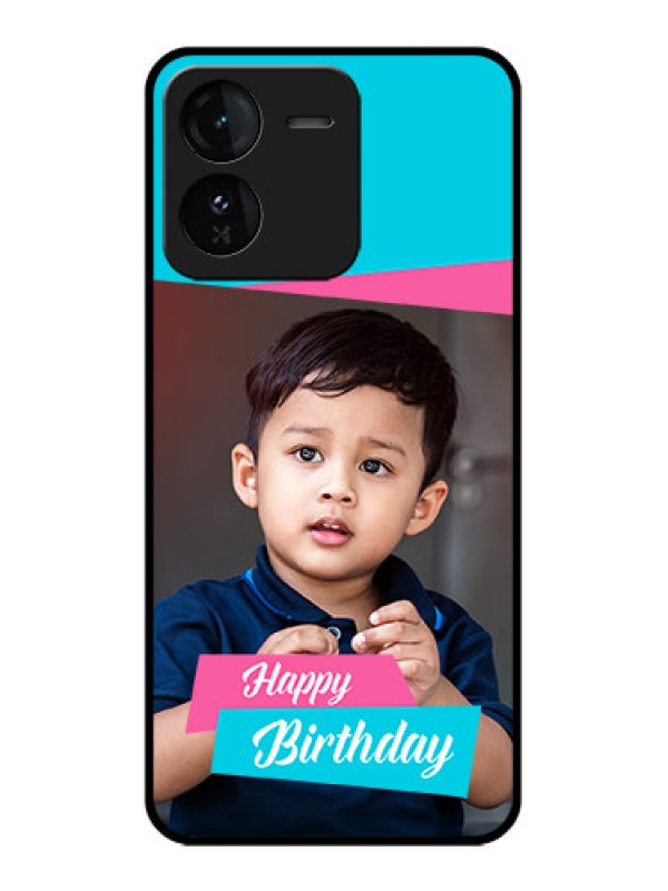 Custom iQOO Z9 5G Custom Glass Phone CaseImage Holder With 2 Color Design