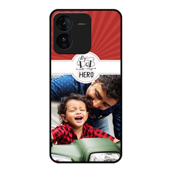 iQOO Z9 5G Custom Glass Phone CaseMy Dad Hero Design