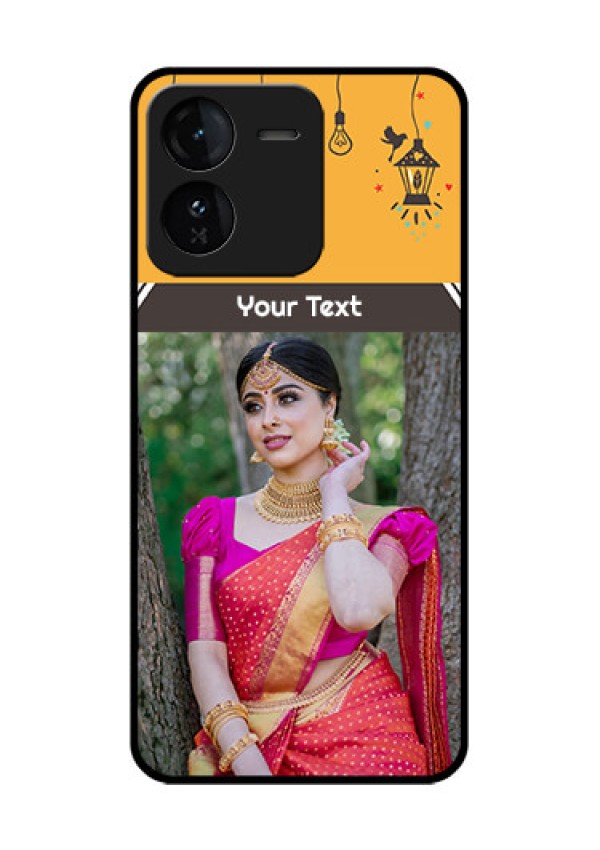 iQOO Z9 5G Custom Glass Phone CaseWith Family Picture And Icons