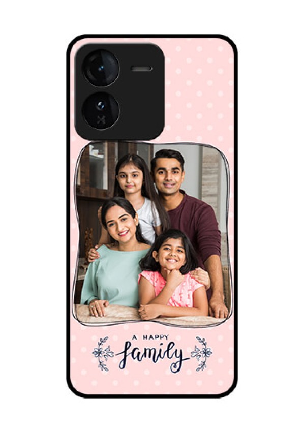 iQOO Z9 5G Custom Glass Phone CaseFamily With Dots Design