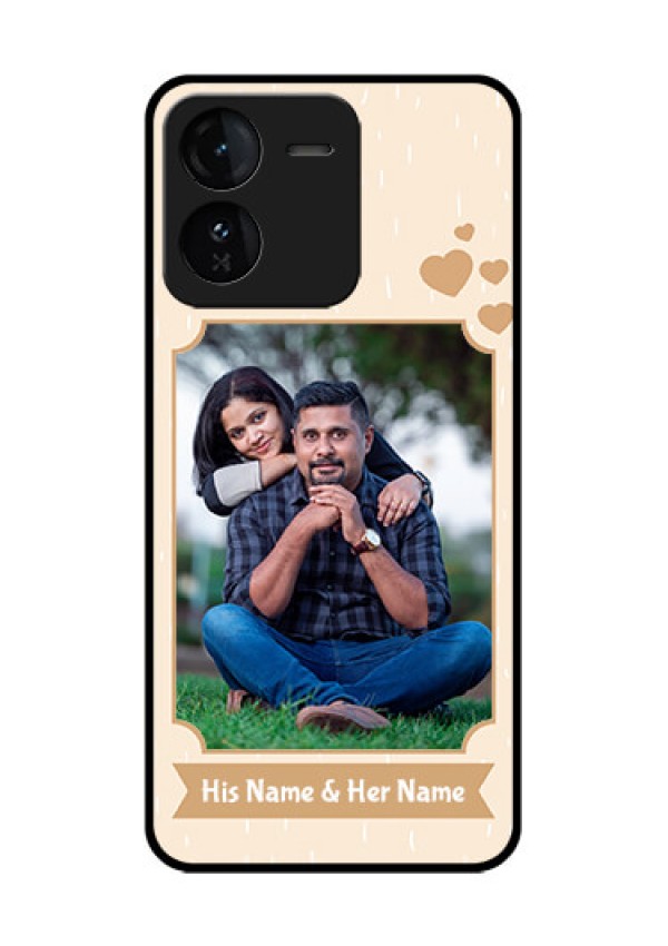 iQOO Z9 5G Custom Glass Phone CaseWith Confetti Love Design