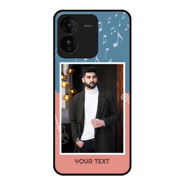 iQOO Z9 5G Custom Glass Phone CaseWith Color Musical Note Design iQOO Z9 5G Custom Glass Phone CaseWith Color Musical Note Design