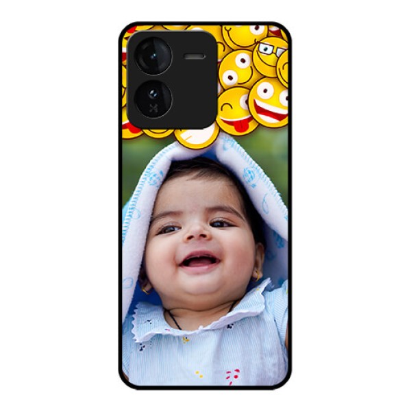 iQOO Z9 5G Custom Glass Phone CaseWith Smiley Emoji Design iQOO Z9 5G Custom Glass Phone CaseWith Smiley Emoji Design