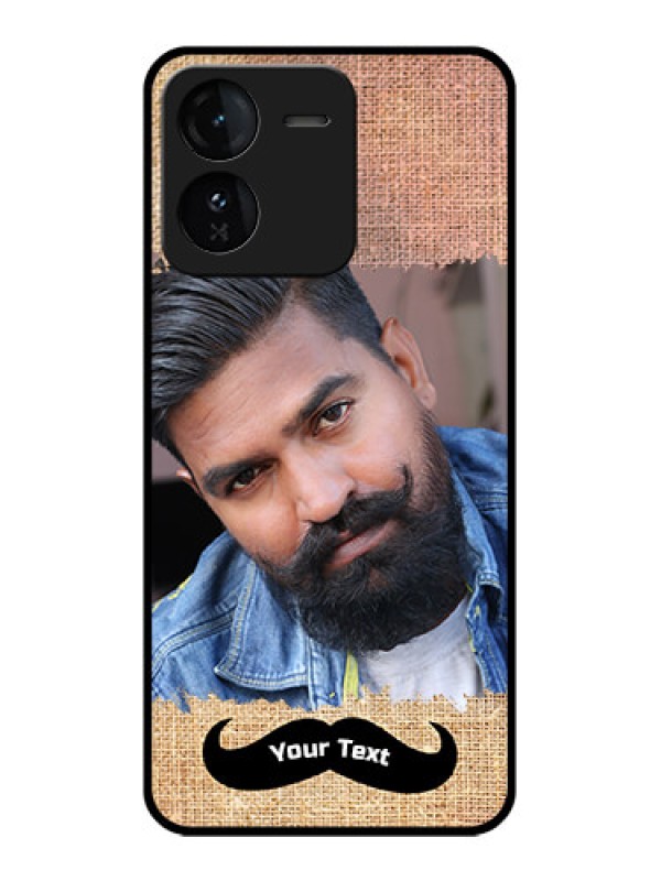 Custom iQOO Z9 5G Custom Glass Phone CaseWith Texture Design