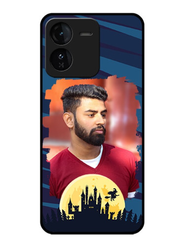 Custom iQOO Z9 5G Custom Glass Phone CaseHalloween Witch Design