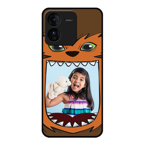 iQOO Z9 5G Custom Glass Phone CaseOwl Monster Back Case Design iQOO Z9 5G Custom Glass Phone CaseOwl Monster Back Case Design