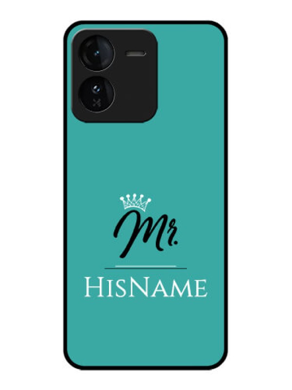 Custom iQOO Z9 5G Custom Glass Phone CaseMr With Name Design