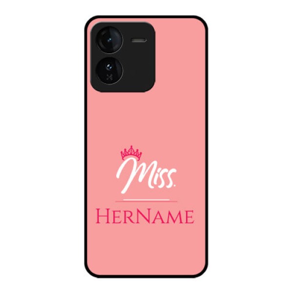 iQOO Z9 5G Custom Glass Phone CaseMrs With Name Design