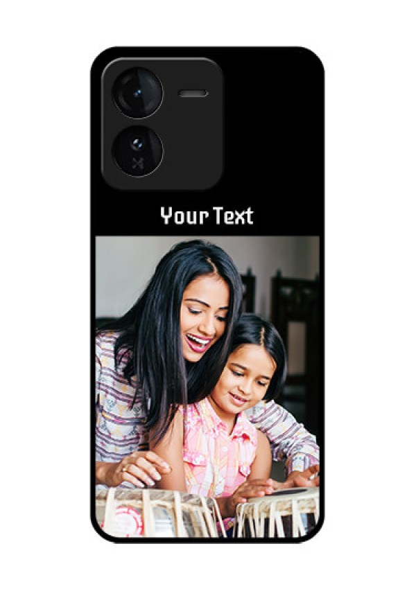 iQOO Z9 5G Custom Glass Phone CasePhoto With Name Design