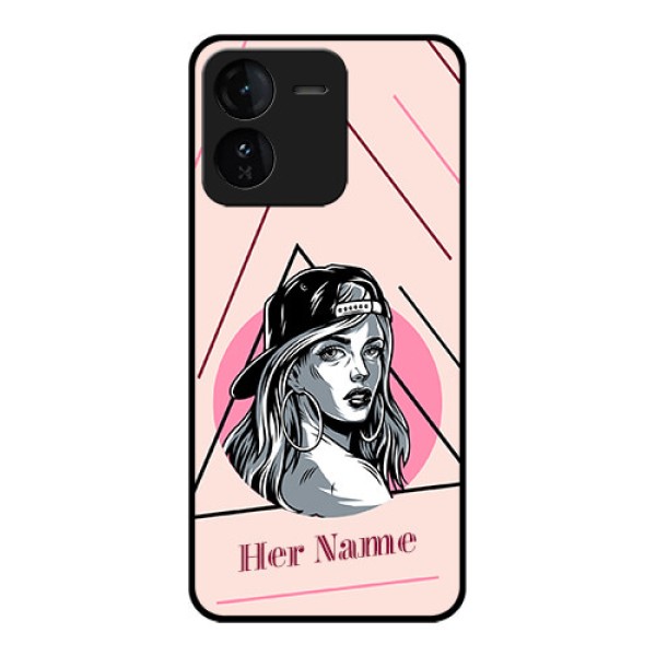 iQOO Z9 5G Custom Glass Phone CaseRockstar Girl Design
