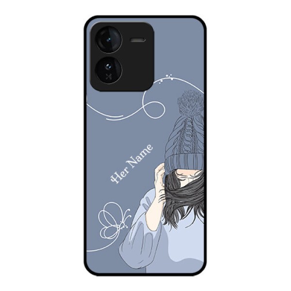 iQOO Z9 5G Custom Glass Phone CaseGirl In Winter Outfit Design iQOO Z9 5G Custom Glass Phone CaseGirl In Winter Outfit Design