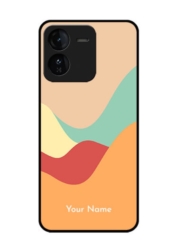 iQOO Z9 5G Custom Glass Phone CaseOcean Waves Multi - Colour Design