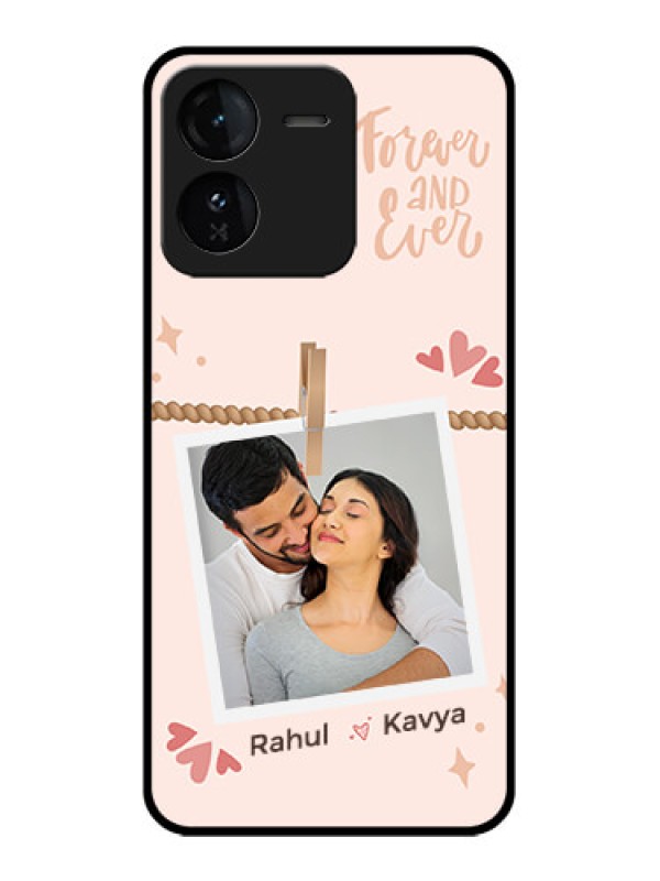 Custom iQOO Z9 5G Custom Glass Phone CaseForever And Ever Love Design