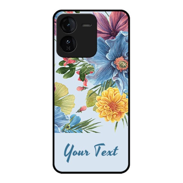 iQOO Z9 5G Custom Glass Phone CaseStunning Watercolored Flowers Painting Design iQOO Z9 5G Custom Glass Phone CaseStunning Watercolored Flowers Painting Design
