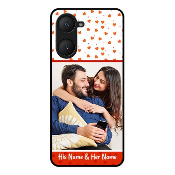 iQOO Z9 Lite 5G Custom Glass Phone Case - Orange Love Symbol Design iQOO Z9 Lite 5G Custom Glass Phone Case - Orange Love Symbol Design