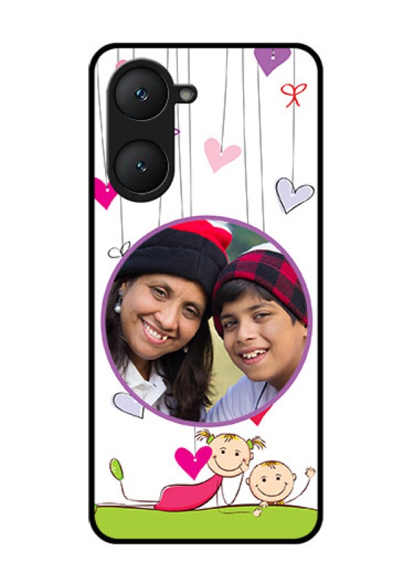iQOO Z9 Lite 5G Custom Glass Phone Case - Cute Kids Phone Case Design