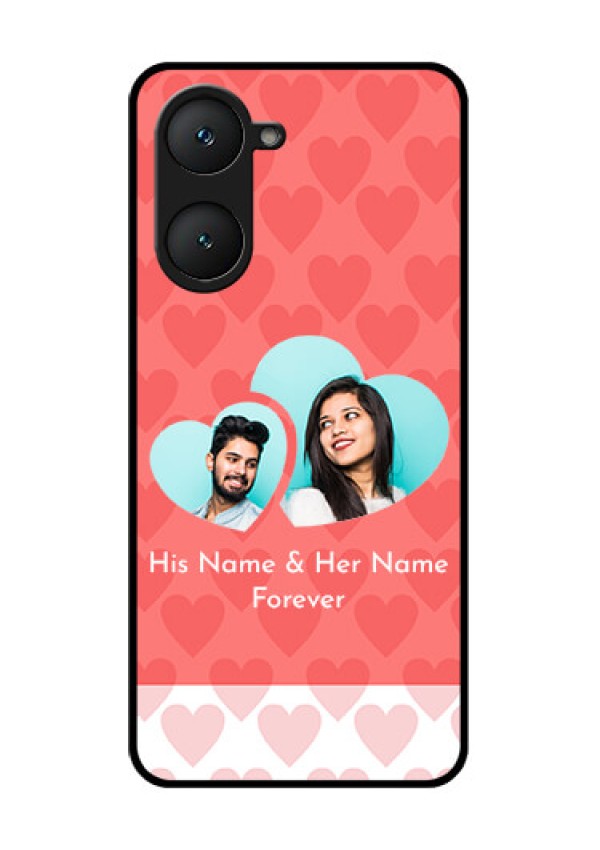 iQOO Z9 Lite 5G Custom Glass Phone Case - Couple Pic Upload Design