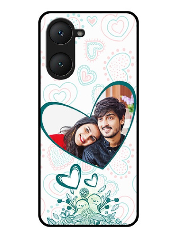 Custom iQOO Z9 Lite 5G Custom Glass Phone Case - Premium Couple Design