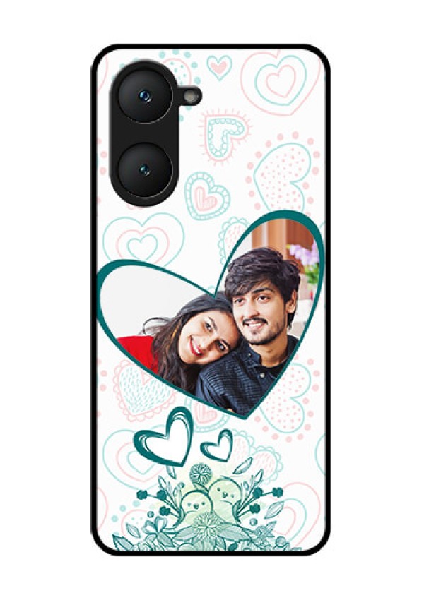 iQOO Z9 Lite 5G Custom Glass Phone Case - Premium Couple Design