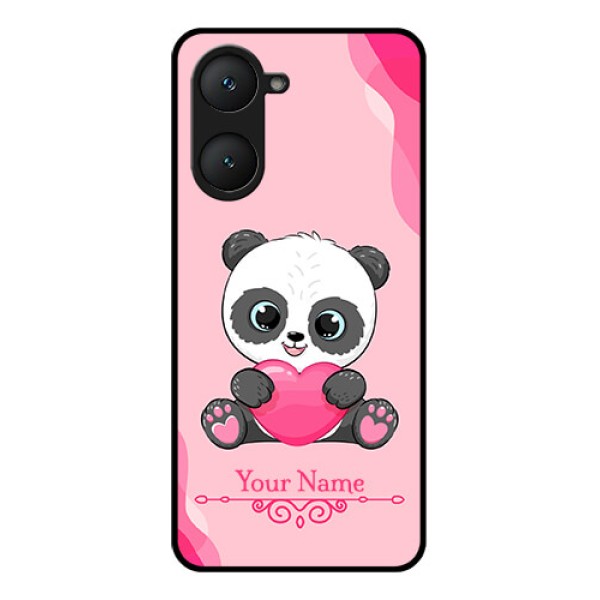 iQOO Z9 Lite 5G Custom Glass Phone Case - Cute Panda Design