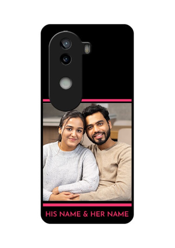 iQOO Z9s 5G Custom Glass Phone CaseWith Add Text Design
