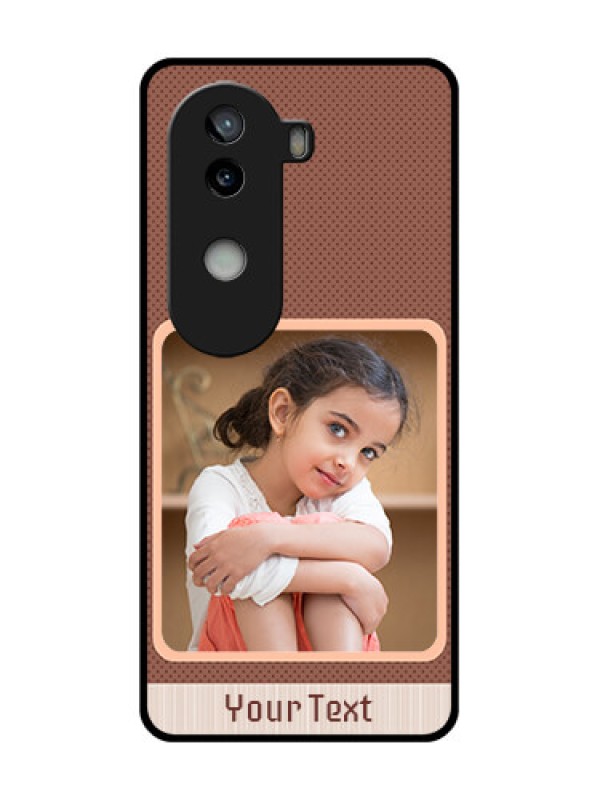 Custom iQOO Z9s 5G Custom Glass Phone CaseSimple Pic Upload Design