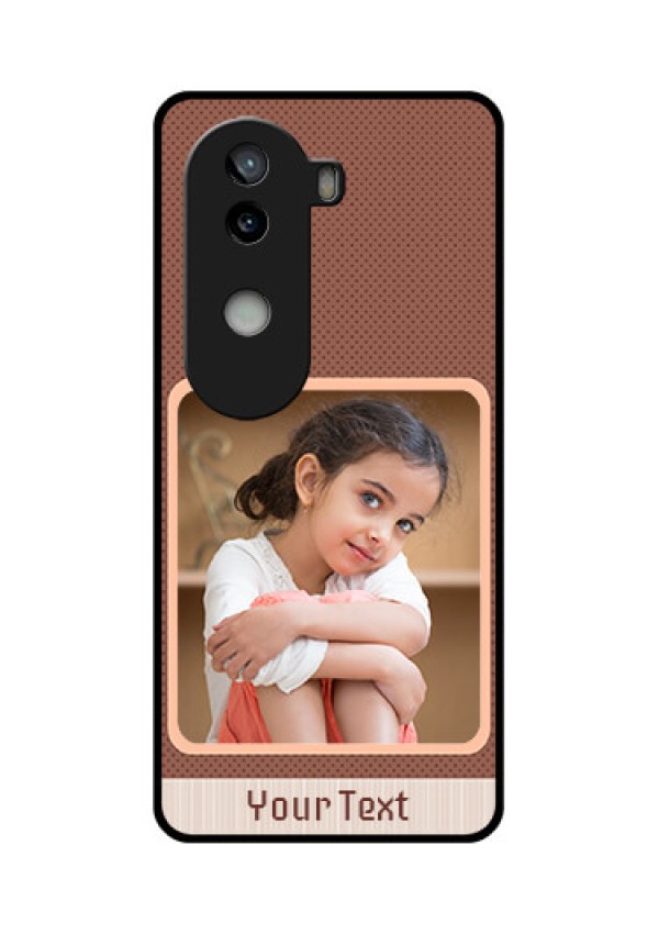 iQOO Z9s 5G Custom Glass Phone CaseSimple Pic Upload Design