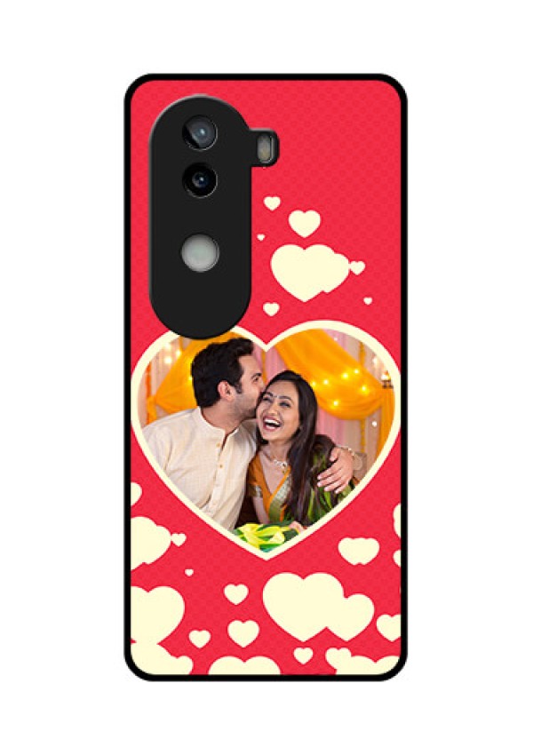 iQOO Z9s 5G Custom Glass Phone CaseLove Symbols Phone Cover Design