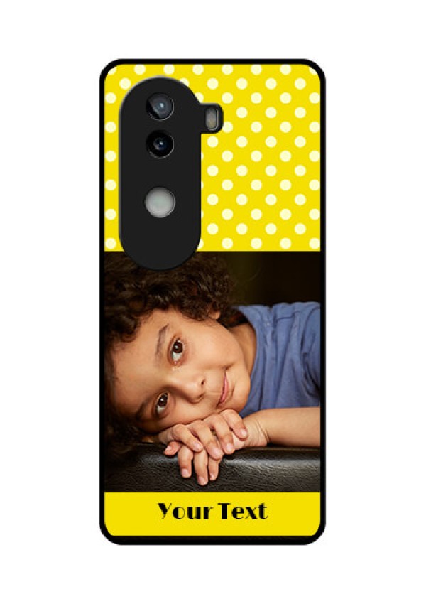 iQOO Z9s 5G Custom Glass Phone CaseBright Yellow Case Design
