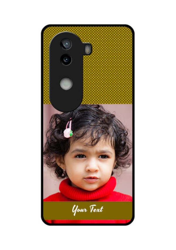 iQOO Z9s 5G Custom Glass Phone CaseSimple Green Color Design