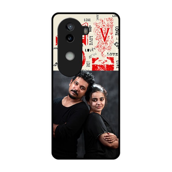 iQOO Z9s 5G Custom Glass Phone CaseTrendy Love Design Case