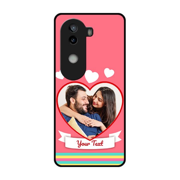 iQOO Z9s 5G Custom Glass Phone CaseLove Shapes Doodle Design