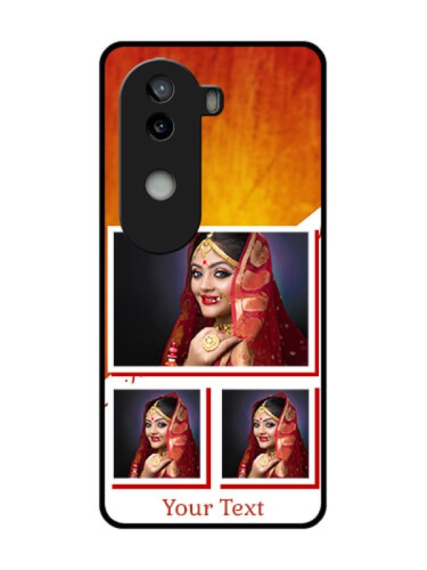 Custom iQOO Z9s 5G Custom Glass Phone CaseWedding Memories Design