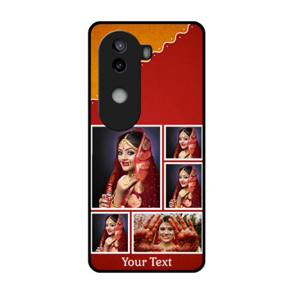 iQOO Z9s 5G Custom Glass Phone CaseWedding Pic Upload Design