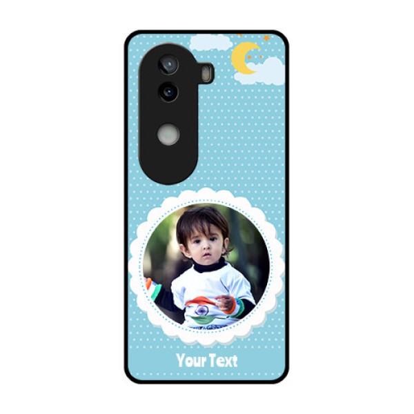 iQOO Z9s 5G Custom Glass Phone CaseViolet Pattern Design