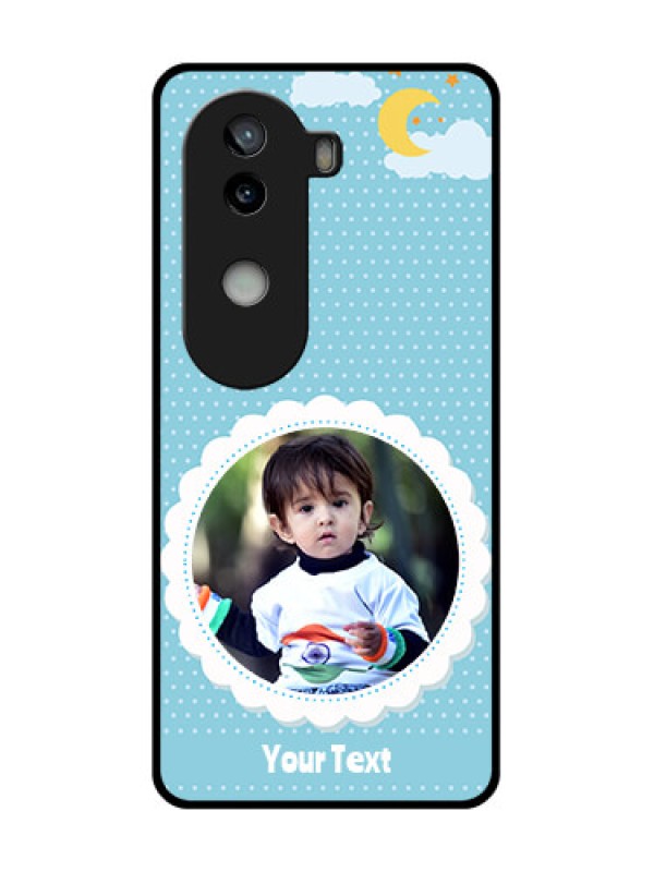 Custom iQOO Z9s 5G Custom Glass Phone CaseViolet Pattern Design