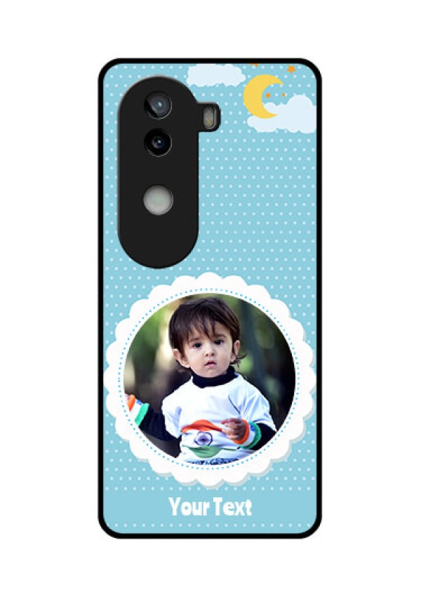 iQOO Z9s 5G Custom Glass Phone CaseViolet Pattern Design