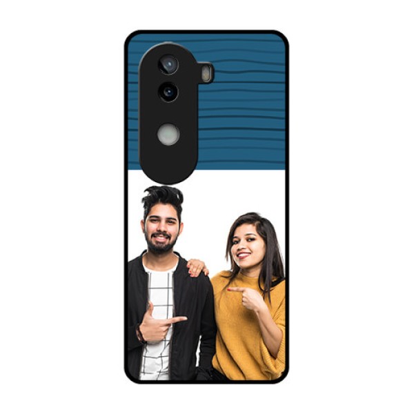 iQOO Z9s 5G Custom Glass Phone CaseBlue Pattern Cover Design iQOO Z9s 5G Custom Glass Phone CaseBlue Pattern Cover Design