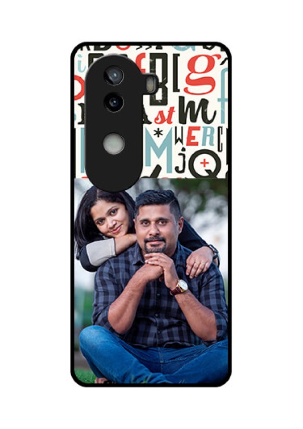 iQOO Z9s 5G Custom Glass Phone CaseAlphabet Design