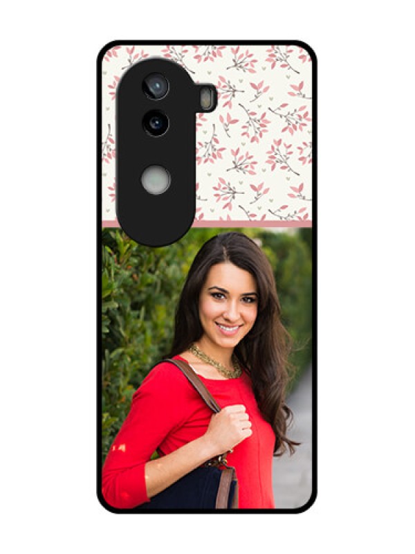 Custom iQOO Z9s 5G Custom Glass Phone CaseStunning Floral Design