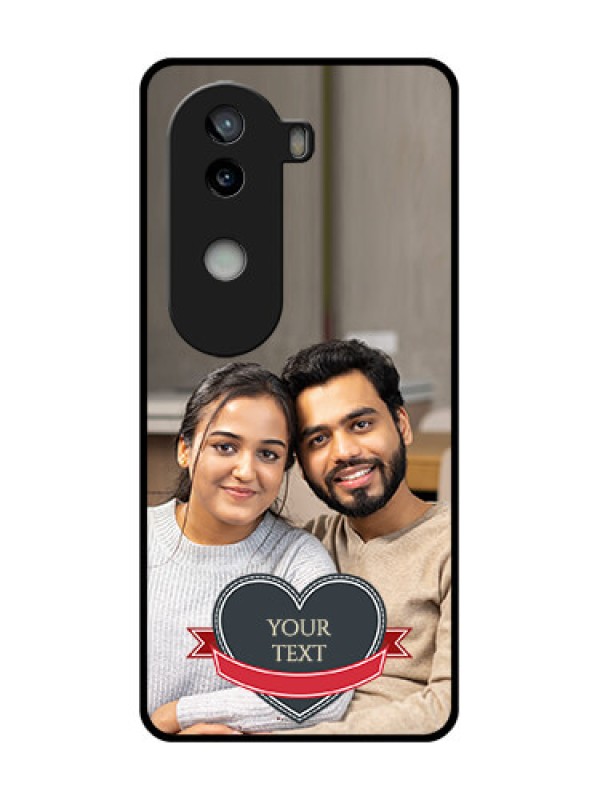 Custom iQOO Z9s 5G Custom Glass Phone CaseJust Married Couple Design