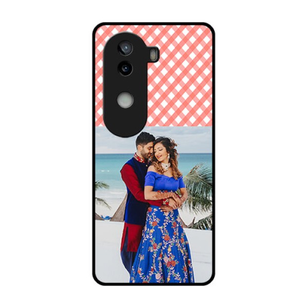 iQOO Z9s 5G Custom Glass Phone CasePink Pattern Design